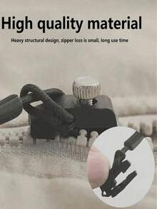 Universal Zipper Repair Kit - Easy To Install Seamless Zipper Head Replacement, Suitable For Jackets, Luggage, Backpacks, Boots - Black Zipper Heads