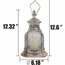 ml Stonebriar Linterna votiva de Metal Blanco Antiguo con Mango10101 - Blancodesgastado - Ver 5