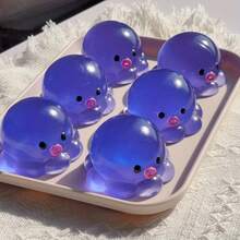 1pc Handmade Purple Octopus Taba Squishy Toy, Cute Big-Eyed Cartoon Slow Rebound Soft Squishies, Ideal For Kids Playtime, Party Activities, Children's Day, Halloween, Christmas & Birthday Goodie Bag Fillers - Bạch tuộc tím Kawaii - Xem 8