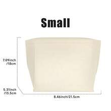 2025款手提包收纳内胆包，多口袋毛毡手提包收纳袋，带拉链和杯架，旅行必备 - 米色 - 查看 11