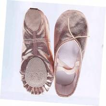 KESYOO Zapatos De Baile para Nias Antideslizantes De PU Rosa, Talla 23, Suela Suave, para Actuaciones Infantiles y Uso Diario - inicial - Ver 6