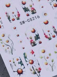 Festival Star Nail Art Stickers - Spring And Summer, Valentine's Day, Festival, Thanksgiving Flowers, Y2K Shining Stars, Love, Cross Star, Art Design, Suitable For Women's Daily, Wedding, And Festival Disposable Self Adhesive Nail Stickers, Simple, Light Luxury Theme Style, Easy To Stick Nail Decoration Stickers Nails - Multicolor - View 2