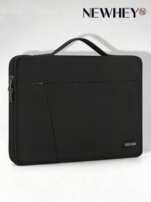 NEWHEY Husă pentru laptop de 15,6 inch cu mâner portabil, husă de protecție la 360°, husă impermeabilă din neopren, husă de calculator pentru bărbați, compatibilă cu geanta pentru laptop de 15-15,6 inch Air/Pro/ASUS//HP/notebook
