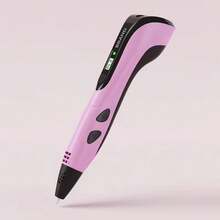 High Temperature 3D Printing Pen Set, Includes 12 Colors PLA Filaments, Base, Drawing Board, Heat-Resistant Finger Sleeve, Back To School - Pink - View 7