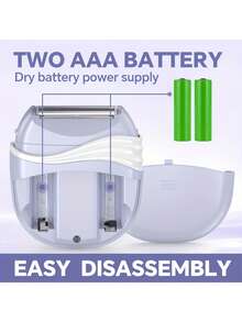 女士迷你电动剃须刀，无线设计，可拆卸刀头，不锈钢刀片，完美适用于腿部、腋下和比基尼区域，理想的父亲节礼物，女士剃须刀 | 优雅设计 | 无线设计 - 彩色 - 查看 8