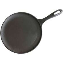 Victoria - Plancha de hierro fundido tipo comal de 30.5 cm con mango largo y mango auxiliar, sartén para crepas, sazonado con aceite de linaza con certificación 100% kosher sin OMG(28 5 (10.5 USA)) - Multicolor - Ver 2