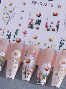 Festival Star Nail Art Stickers - Spring And Summer, Valentine's Day, Festival, Thanksgiving Flowers, Y2K Shining Stars, Love, Cross Star, Art Design, Suitable For Women's Daily, Wedding, And Festival Disposable Self Adhesive Nail Stickers, Simple, Light Luxury Theme Style, Easy To Stick Nail Decoration Stickers Nails - Multicolor - View 3