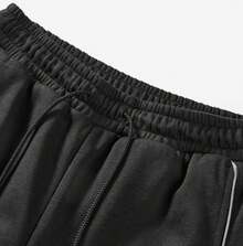 Skechers 少女透气简约针织运动裤 - 黑色 - 查看 3