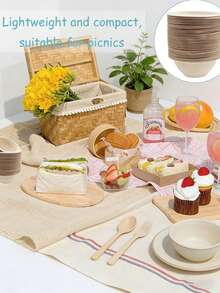 12oz Paper Bowls, Thick & Heat-Resistant Disposable Bowls, Suitable For Salad, Soup, Ice Cream, Parties And Restaurants - Multicolor - View 5