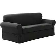 MAYTEX Funda de sofá, Carbón, Sofá, 1(2-Piece Sofa Gris antracita) - Multicolor - Ver 1