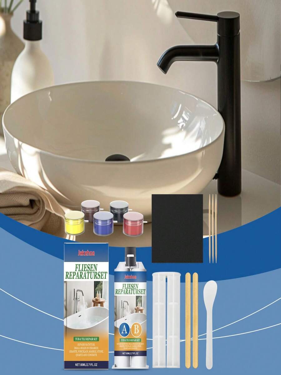 Everyday Multi-Purpose Ceramic Tile & Marble AB Sealant Repair Kit