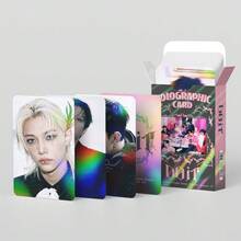 124pcs Holographic Cards STRA YKIDS New Album DOIT Shiny Sticker Photo Cards Double-Sided LOMO - Multicolor - View 6