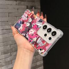 Funda de teléfono de chica anime linda Kasane Teto compatible con Samsung Galaxy S25 S24 S23 S22 S21 S20 FE Ultra Plus 4G 5G, a prueba de golpes, transparente y suave. - Mezcla de colores - Ver 4