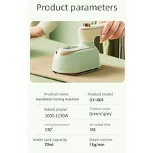 OBOVAY Bàn ủi hơi nước cầm tay - Làm nóng nhanh, nhỏ gọn, loại bỏ nếp nhăn, thích hợp cho gia đình và du lịch (kèm cốc đong và miếng lót chịu nhiệt) - Xem 10