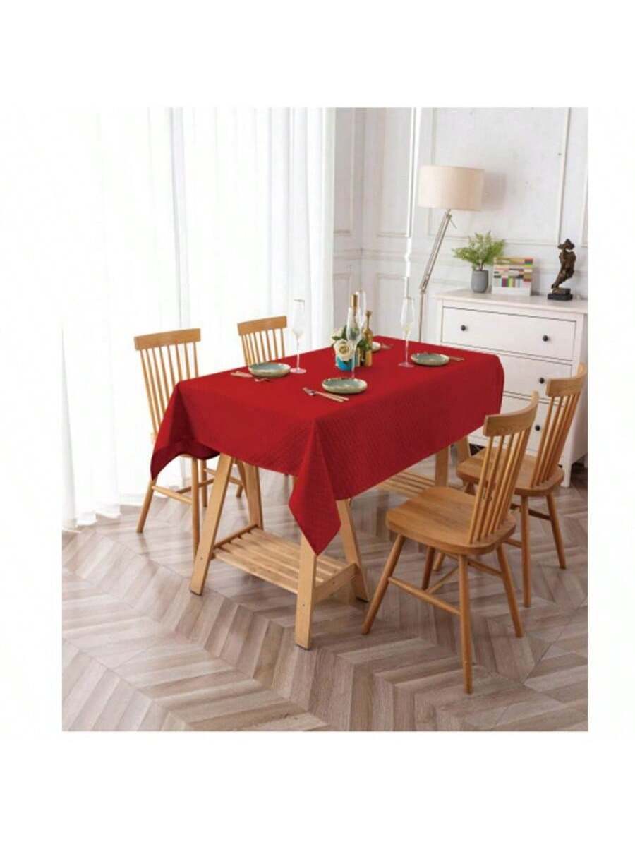 mantel Color Rojo de alta durabilidad de 140cm*240cm