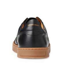 Bruno Magli Bono Sneakers Men's US 7.5 Black Leather Lifestyle Shoes GAL568 - Black - View 3