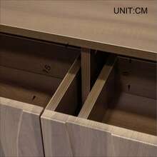 Modern Retro-Style Coffee Table, Living Room Furniture. Dimensions: 105 Cm (Length) X 55 Cm (Width) X 41 Cm (Height). - Khaki - View 6