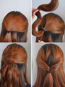 2件套扭辫器，发尾工具，法式编发工具环，用于发型设计 - 彩色 - 查看 5