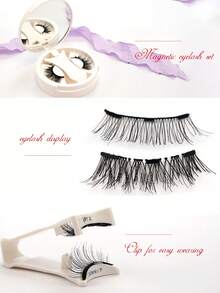 1 Paar magnetische Quantum Wimpernverlängerung, weich & natürlich gekräuselt, einfach anzulegen