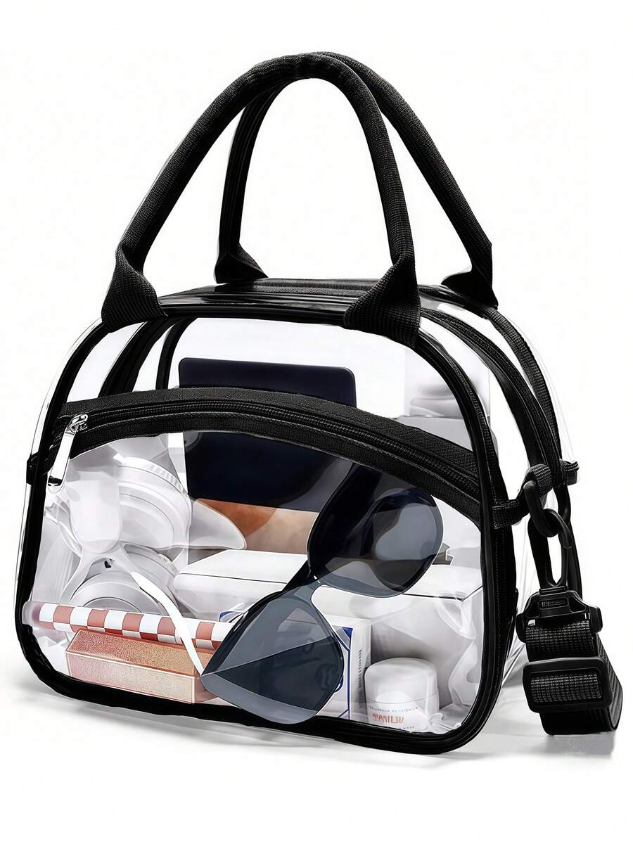 Ladies' Handbags, Beauty Bags, Briefcases, Daily Necessities Storage Bags, Tote Bags For Women, Shoulder Bag, Cartera, Large Tote Bag, Elegant Women's Handbag, Purses And Bags Women, Shoulder Bags For Women,  Women Bags,Hand Bags,Cross Body Bag,Suitable For Outdoor Activities, Travel, Commuting, Work, Back To School, Concerts, Gyms, Local Warehouse Delivery 3-7 Days - màu đen - Xem 1