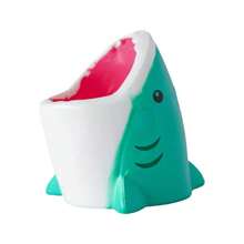 1pc Realistic Resin Shark Head Aquarium Decor, Mini Model - A - View 11