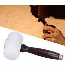 Mazo de artesanía en cuero, martillo de nylon Cómodo de sostener Herramienta de impacto multifuncional para tallado de cuero Perforación de corte - 1 - Ver 4