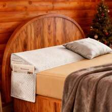 Bed Wedge Pillow For Headboard | Mattress Gap Filler (0-7") - Triangle Foam Pillows Wedges Between Headboards, Ideal Gift For Christmas New Year Bedroom Decor - trắng - Xem 12