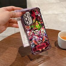 Funda de teléfono con temática de dibujos animados a la moda, adecuada para varios modelos de  Redmi, con un diseño trasero suave y transparente que ofrece protección contra caídas, lo que la convierte en una opción de regalo perfecta para cumpleaños o festividades. - Mezcla de colores - Ver 2