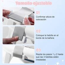 Asiento de Bañera de 53 x 42 cm Cojín de Asiento para Baño de Niño Almohadilla de Baño para Niño Red de Soporte Ajustable Antideslizante Asiento de Apoyo Almohada para Bañera - Rosa - Ver 4