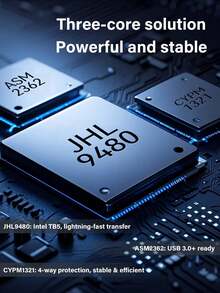 80Gbps Thunderbolt 5 NVMe Enclosure Delivers 5900MBs Read Speed Features Intel Chips Active Cooling Fan And Full Compatibility With Thunderbolt 5 4 3 USB 40 32 Standards