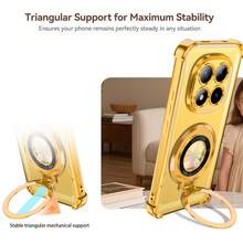 1pc Folding Bracket Phone Case/Bracket Phone Case, Electroplated Four-Corner Anti-Drop New Phone Case Compatible With Apple 17 ProMax/16 ProMax/15/14 Pro/13/12/11/XR/XS Max/8, Galaxy S25 Series, S24 Series, S23 Series, S22 Series, A05, A35, A55 Protective Cover