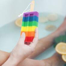 Baluue Colorful Esponja Para BañO Corporal Suave Y Exfoliante Esponja De Ducha Multicolor Para Limpieza Efectiva Y Cuidado De La Piel TamañO Forma Especial de Helado Masaje Exfoliante de Baño - Foto 1 - Ver 2