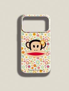 Ốp lưng điện thoại silicon lỏng chính hãng Paul Frank, chống sốc toàn thân, bảo vệ camera, họa tiết mặt khỉ và hoa trái tim, thiết kế mới, tương thích với iPhone 13/14/15/16/17 Pro Max - Nhiều màu - Xem 6