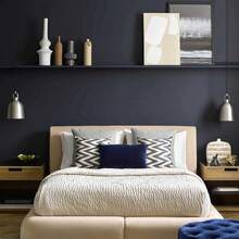 Papel Tapiz para Pared Autoadherible Papel de Con Textura Negro, 40 x 300cm Papel Tapel Decorativo Removible Vinil Adhesivo Papel Pintado para Pelar y Pegar - Mate negro - Ver 6