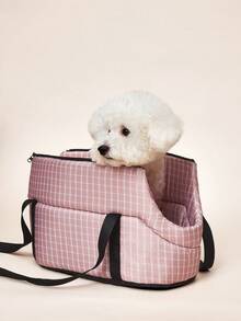 PETSIN 1 件可折叠宠物包，宠物户外单肩包，猫/狗单肩包，汽车透气宠物背包 - 彩色 - 查看 10