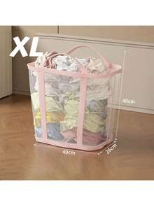 3 giỏ đựng đồ giặt bằng lưới đa năng có thể gấp gọn có quai xách - Túi đựng đồ di động, tiết kiệm không gian cho quần áo, gia đình, phòng giặt, phòng tắm, phòng, ký túc xá, du lịch - Hình chữ nhật, phụ kiện phòng giặt | Giỏ đựng đồ bật lên | Giỏ vải bền, giỏ đựng đồ giặt | Hình chữ nhật | Sức chứa lớn, 4 màu có sẵn - Nhiều màu - Xem 18