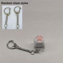 1 Móc khóa xoay hình bàn chân mèo - Đồ chơi giảm căng thẳng, món quà hoàn hảo cho người yêu mèo (Công cụ tập trung cầm tay) - Nhiều màu - Xem 12