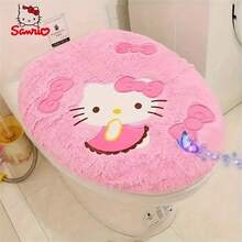 Sanrio Hello Kitty Bathroom Set - Christmas Gift Idea, Super Absorbent Bath Mat, Toilet Mat And Toilet Seat Cover, Soft Polyester Blended Fabric, Cute & Adorable Design - Multicolor - View 11
