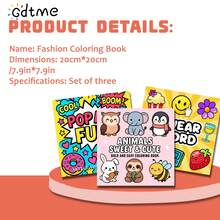 1 pieza Libro de colorear de arte pop de carnaval, diseñado hermosamente, divertido y de vanguardia, proporciona un espacio cómodo para colorear, viene con película protectora, regalo ideal para relajación, mujeres o Navidad - Carnaval de arte pop - Ver 3