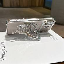 4-Corner Anti-Drop Phone Case With Shiny Bead Butterfly Stand, All-In-One Phone Case, Supports Wireless Charging, Compatible With IPhone 17/6/7/8/X/XS/XR/11/12/13/14/15/16, Galaxy S26 S20-S25, A03-A07, A11-A17, A20-A73, Redmi Note 7/8/9/10/11/12/13/14/15, Redmi 9/10/12/13C/14C/15C, OPPO, Honor Magic 5 6 7