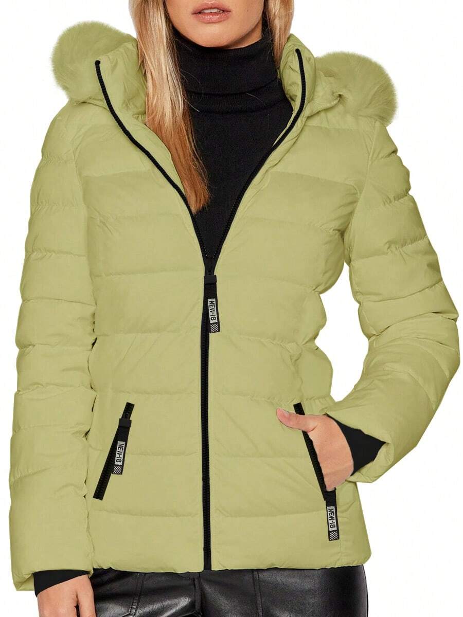 Shendy Vendy Women's Short Corduroy Jacket With Sherpa Lining - MODEL 154 CREAM - View 1