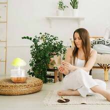 Rain Cloud Aroma Essential Oil Diffuser, Zen Master Diffuser, Rain Cloud Night Light, Mushroom Lamp Diffuser, Mini Humidifier, Desk Fountain, Bedside Sleep Relaxation, Water Drop Sound