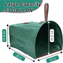 Yard Maintenance Essentials, Large Yard Dustpan Reusable Lawn Bag, Yard Garbage Bag, Collapsible Garden Leaf Collector For Collecting Fallen Leaves, Debris, Trimmed Branches And Leaves, And Lawn Waste. - màu xanh lá - Xem 2