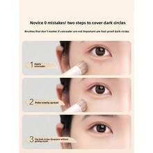 1 Cọ che khuyết điểm cho phấn mắt trắng sáng dưới mắt, thích hợp dùng với kem mắt và kem che khuyết điểm để che phủ các vết thâm, quầng sáng, hỗn hợp kem nền, cọ trang điểm, du lịch, vật dụng cần thiết khi đi du lịch, ngày Valentine, giá rẻ, cọ trang điểm du lịch, quà tặng cho phụ nữ, chuyên gia trang điểm, bộ trang điểm chuyên nghiệp hoàn chỉnh - Hồng - Xem 2