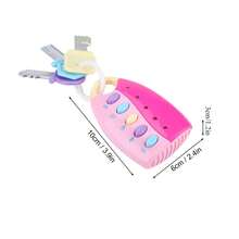 Juguete para bebés con mando a distancia inteligente para controlar coches musicales. Juego de simulación para niños. Juguetes educativos (rosa). - Rosa - Ver 4