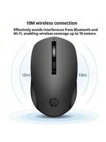 HP S1000 Plus 无线静音鼠标 - 商务 USB 电脑笔记本超薄便携鼠标 - 黑色 - 查看 5