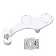 冷热水马桶喷头,超薄温水喷头,非电动可调压力自清洁喷头,适用于臀部和女性私处清洗,易于安装,浴室配件,浴室工具 - 黑與白 - 查看 22