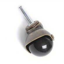 4 قطع من عجلات الكاستر الدوارة العتيقة - مثالية للأثاث والأرائك والكراسي والخزائن! - لون نحاسي - مشاهدة 10