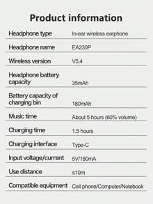 Lenovo True Wireless Headset, Upgraded To Wireless 5.4, Compact And Portable, Lightweight Design, High-Definition Sound Quality, 24-Hour Long-Lasting Battery Life, Light And Luxurious Leather Appearance, Long-Term Wearing Without Pain, Compatible With Mobile Phone/Laptop /PC Device Connection, Running And Sports Available. - Multicolor - View 5