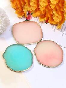 2pcs/1pc Alien Pink Color Ring Dish Jewelry Resin Tray, Cyan Nordic Style Jewelry Storage Tray, Jewelry Collection Decorative Tray, Jewelry Display Tray, Women's Gift, Home Decor Bedroom Decor, For Women Friends Sister